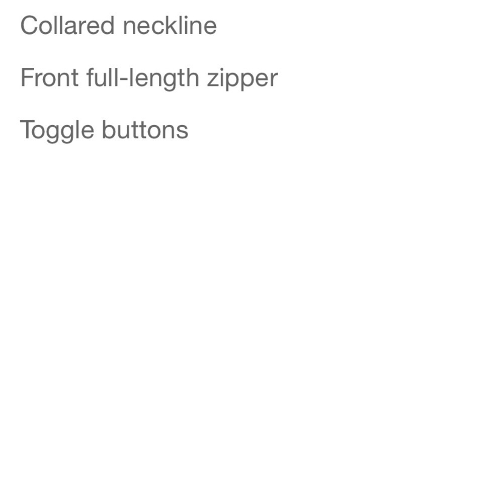 Universal thread hooded overcoat toggle & zipper … - image 6